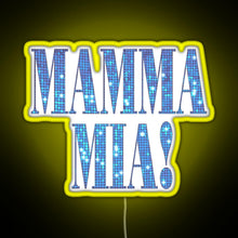 Charger l&#39;image dans la galerie, Mamma Mia disco RGB neon sign yellow