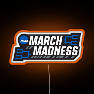 March Madness RGB neon sign orange