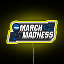 Charger l&#39;image dans la galerie, March Madness RGB neon sign yellow