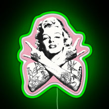 Charger l&#39;image dans la galerie, Marilyn Monroe RGB neon sign green