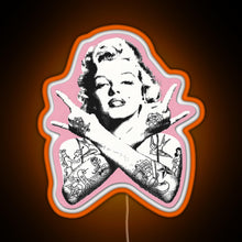 Charger l&#39;image dans la galerie, Marilyn Monroe RGB neon sign orange