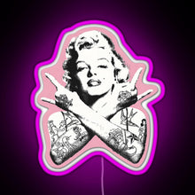Charger l&#39;image dans la galerie, Marilyn Monroe RGB neon sign  pink