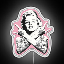 Charger l&#39;image dans la galerie, Marilyn Monroe RGB neon sign white 