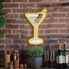 Charger l&#39;image dans la galerie, Martini glasses neon led lights wall