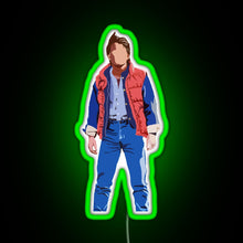 Charger l&#39;image dans la galerie, Marty Mcfly RGB neon sign green