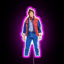 Charger l&#39;image dans la galerie, Marty Mcfly RGB neon sign  pink