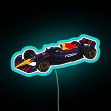 Charger l&#39;image dans la galerie, Max Verstappen 1 RedBull Formula One Race Car RGB neon sign lightblue 