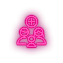 Charger l&#39;image dans la galerie, pink member pregnant parents family adopt parent birth add new baby kid person children child human pregnancy led neon factory