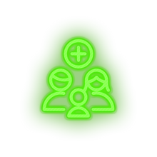 Charger l&#39;image dans la galerie, green member pregnant parents family adopt parent birth add new baby kid person children child human pregnancy led neon factory