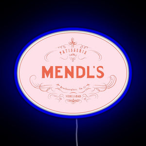 Mendl s Patisserie RGB neon sign blue