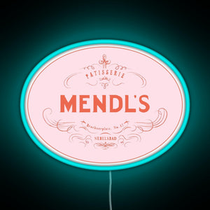 Mendl s Patisserie RGB neon sign lightblue 