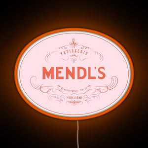 Mendl s Patisserie RGB neon sign orange