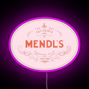 Mendl s Patisserie RGB neon sign  pink