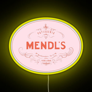 Mendl s Patisserie RGB neon sign yellow