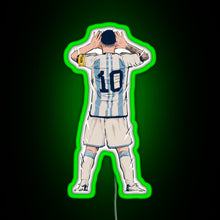 Charger l&#39;image dans la galerie, Messi vs Netherlands World Cup Qatar 2022 RGB neon sign green