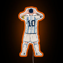 Charger l&#39;image dans la galerie, Messi vs Netherlands World Cup Qatar 2022 RGB neon sign orange