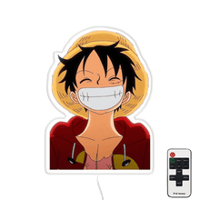 Charger l&#39;image dans la galerie, Luffy smiling neon wall plate