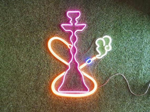 Hookah wall neon light with LED