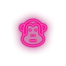 Charger l&#39;image dans la galerie, pink monkey led animal ape cartoon fauna herbivore monkey zoo neon factory