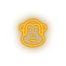 Charger l&#39;image dans la galerie, warm_white monkey led animal ape cartoon fauna herbivore monkey zoo neon factory