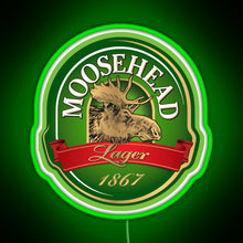 Charger l&#39;image dans la galerie, Moosehead Beer American pale ale RGB neon sign green