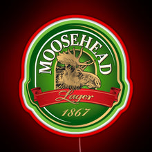 Charger l&#39;image dans la galerie, Moosehead Beer American pale ale RGB neon sign red