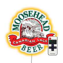 Charger l&#39;image dans la galerie, Moosehead Drink Lager Bar Neon Sign