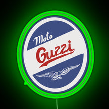 Charger l&#39;image dans la galerie, Moto guzzi RGB neon sign green