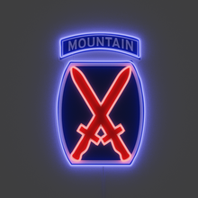 Charger l&#39;image dans la galerie, 10th mountain division neon