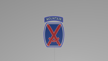 Charger l&#39;image dans la galerie, 10th mountain division wall light