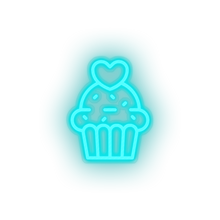 Charger l&#39;image dans la galerie, muffin Cake dessert love muffin relationship romance valentine day Neon led factory