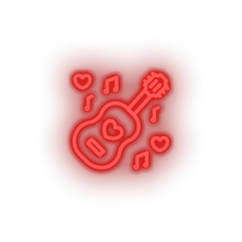 Charger l&#39;image dans la galerie, music Guitar love music note relationship romance valentine day Neon led factory