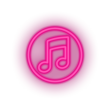 Charger l&#39;image dans la galerie, pink music social network brand logo led neon factory