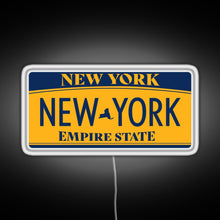 Charger l&#39;image dans la galerie, New York License Plate Sticker RGB neon sign white 