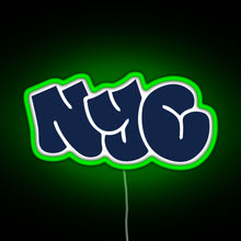 Charger l&#39;image dans la galerie, NYC New York City Graffiti Sticker RGB neon sign green