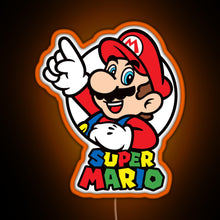 Charger l&#39;image dans la galerie, Oldskul Game mx77 Mario RGB neon sign orange