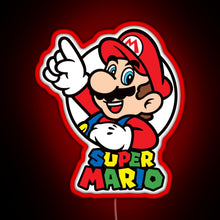 Charger l&#39;image dans la galerie, Oldskul Game mx77 Mario RGB neon sign red