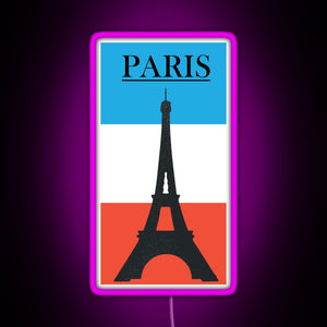 Paris RGB neon sign  pink