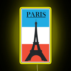 Paris RGB neon sign yellow