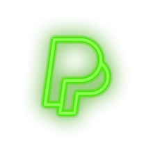 Charger l&#39;image dans la galerie, green paypal social network brand logo led neon factory