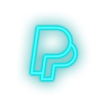 Charger l&#39;image dans la galerie, ice_blue paypal social network brand logo led neon factory