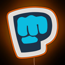 Charger l&#39;image dans la galerie, Pewdiepie Brofist Logo RGB neon sign orange