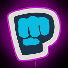 Charger l&#39;image dans la galerie, Pewdiepie Brofist Logo RGB neon sign  pink