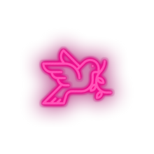 Charger l&#39;image dans la galerie, pink pigeon led bird dove love pigeon relationship romance valentine day neon factory