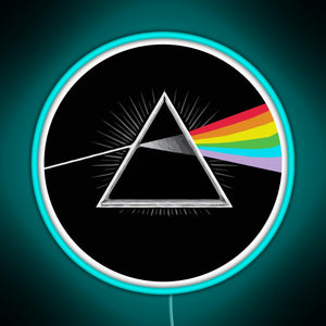 Pink Floyd RGB neon sign lightblue 
