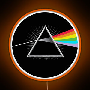 Pink Floyd RGB neon sign orange