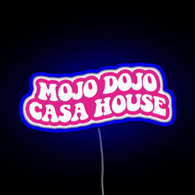Charger l&#39;image dans la galerie, pink magenta Mojo Dojo Casa House RGB neon sign blue