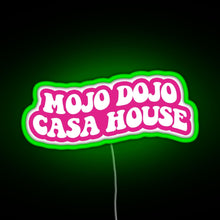 Charger l&#39;image dans la galerie, pink magenta Mojo Dojo Casa House RGB neon sign green