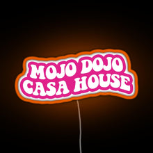 Charger l&#39;image dans la galerie, pink magenta Mojo Dojo Casa House RGB neon sign orange