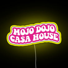 Charger l&#39;image dans la galerie, pink magenta Mojo Dojo Casa House RGB neon sign yellow